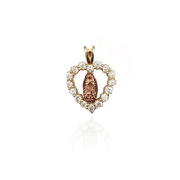Heart Virgin Mary CZ Pendant (14K) New York Popular Jewelry