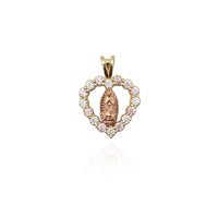 Heart Virgin Mary CZ Pendant (14K) New York Popular Jewelry