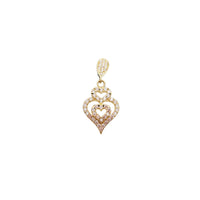 Zirconia Triple Heart Pendant (18K)