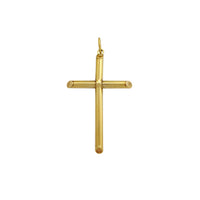 Hollow Latin Tube Cross Pendant (14K) Popular Jewelry New York