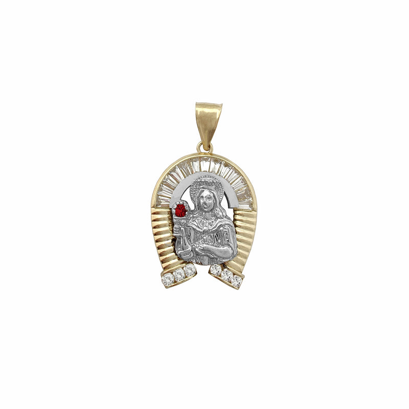Horseshoe Saint Barbara Pendant (10K) Popular Jewelry New York