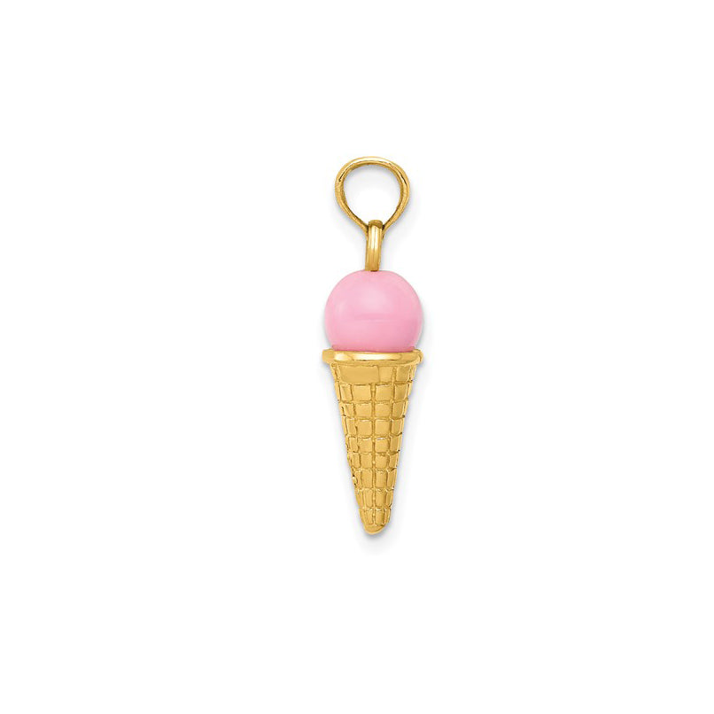 Ice Cream Cone Pendant (14K)