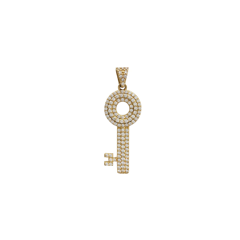Iced-Out Key Pendant (14K)