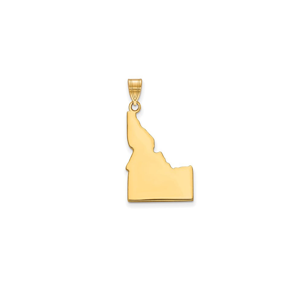 Plain Idaho State Pendant (14K)