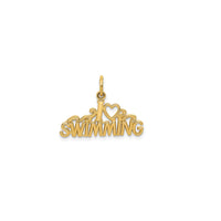 I Love Swimming Pendant (14K)