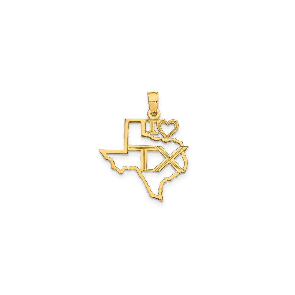 I Love Texas Pendant (14K)