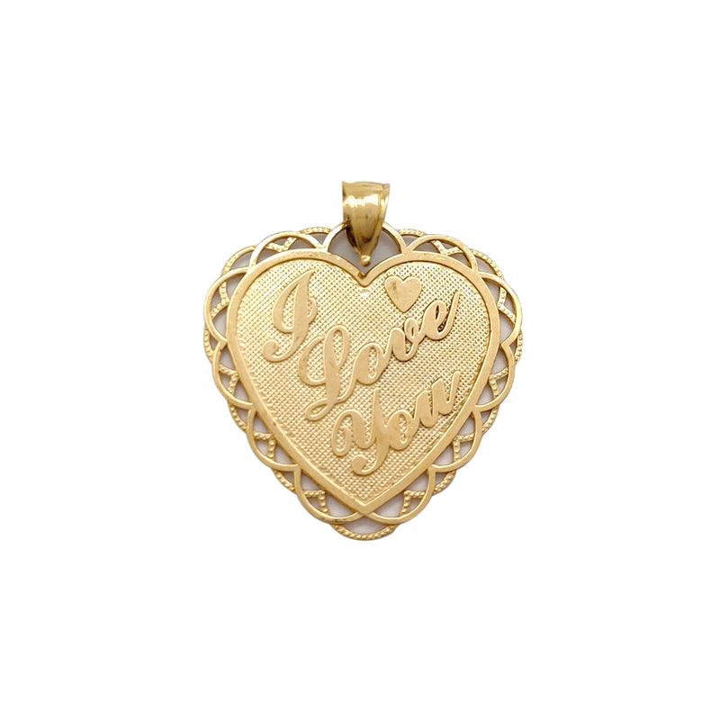 I Love You Heart Pendant (14K) Popular Jewelry New York