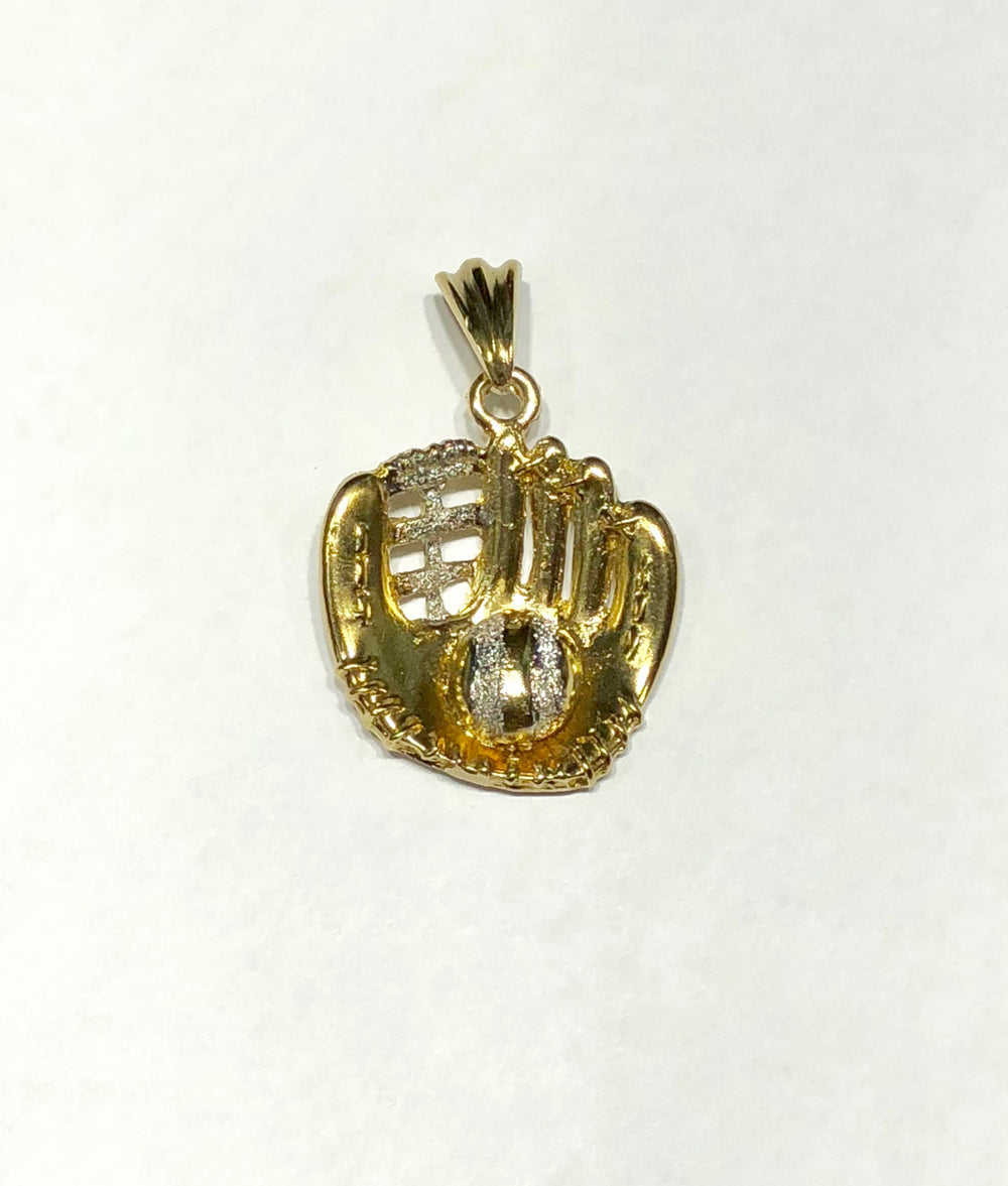 Baseball Glove pendant (10K).