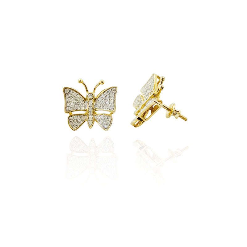 Diamond Butterfly Earrings (10K)