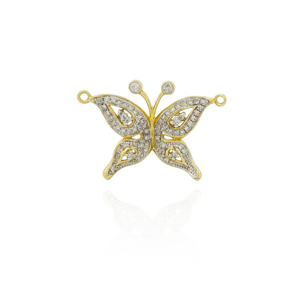 Diamond Butterfly Pendant (10K).
