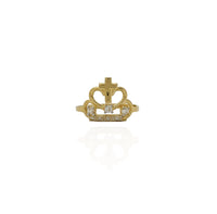 Baby-Sized Cross & Crown Ring (14K)