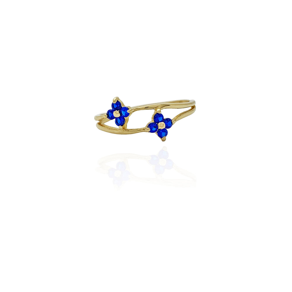 Twin Flower Ring (14K)