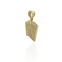 Iced-Out Royal Flush of Spades Pendant (14K)