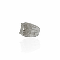 Diamond Rectangle Pave Ring (14K).