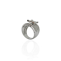 Diamond Rectangle Pave Ring (14K).