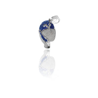 The World In Your Hand CZ Pendant (Silver).