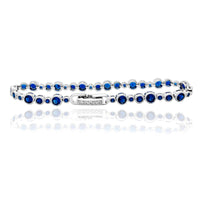 UwU Blue Gemstone Bracelet (Silver)