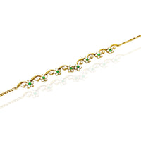 Elegant Flowers CZ Necklace (14K)