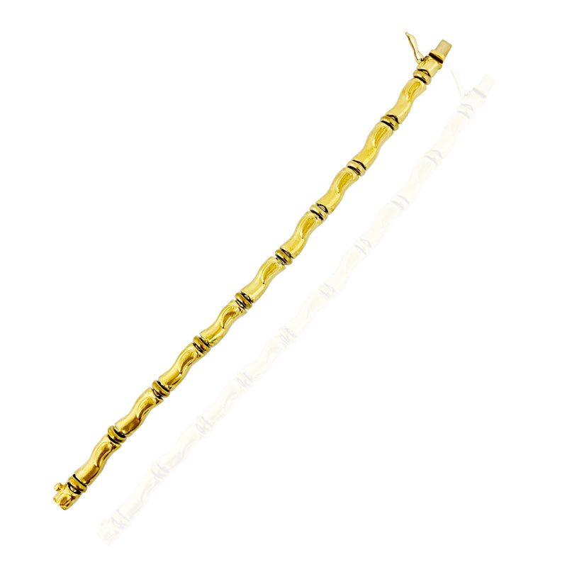 Bamboo Link Bracelet (14K)