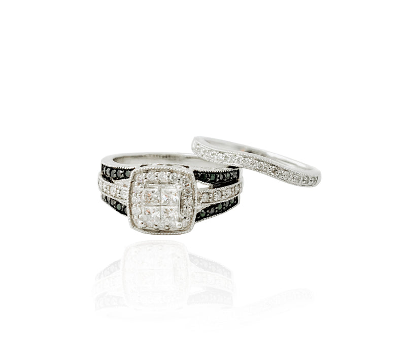 Engagement Double Ring (14K).