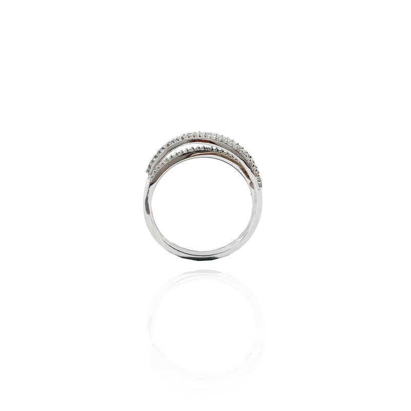 Diamond Twists Wedding Ring (14K).