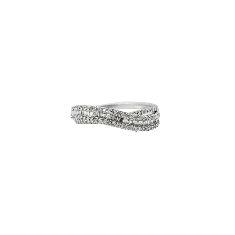 Diamond Twists Wedding Ring (14K).