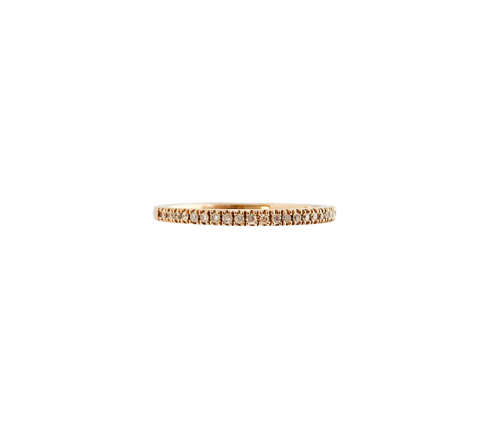 Diamond pave wedding band Ring (14K).