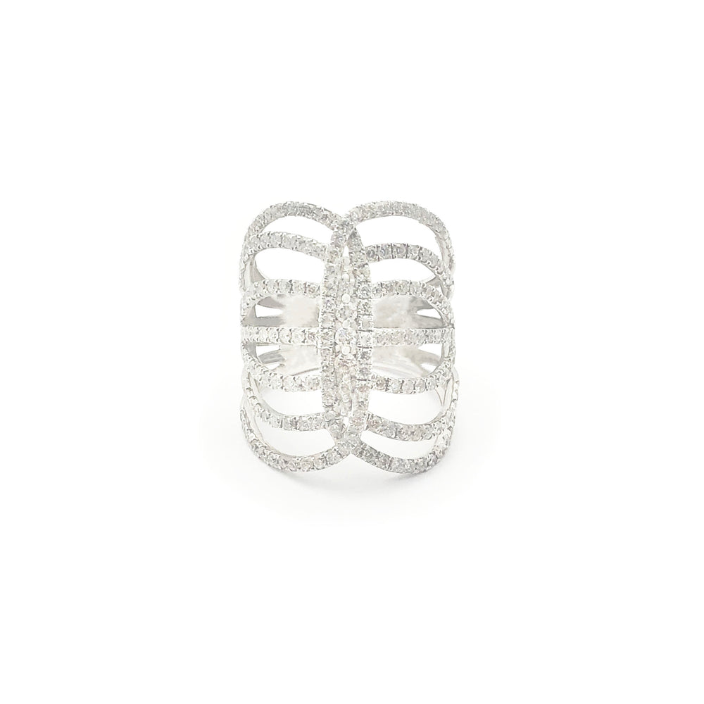 Multi-Collinear Diamond Ring (14K)
