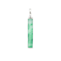 Jade Bar Diamond Pendant (18K)