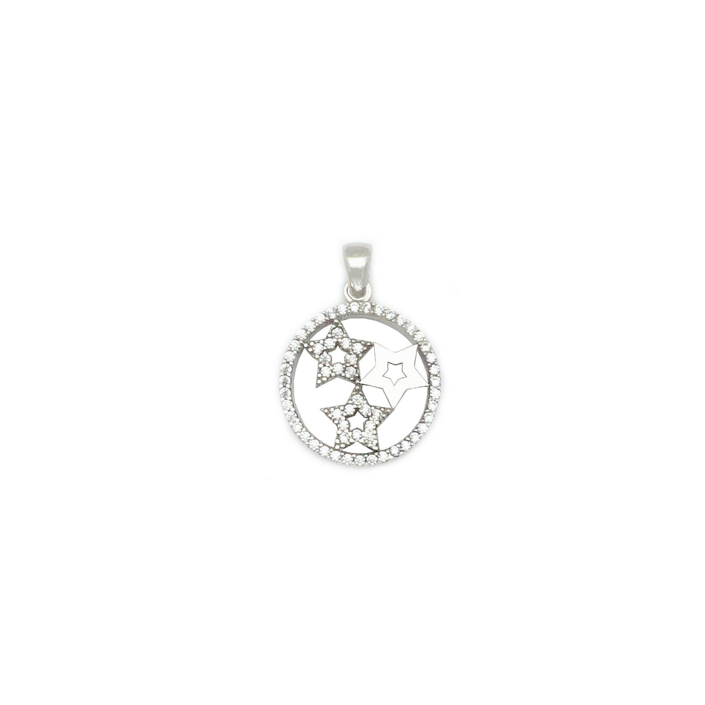 Starry Circle Pendant (14K)