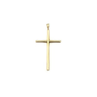 Hollow Tube Cross Pendant (14K)