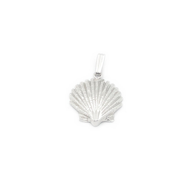 Sea Scallop Shell Pendant (14K)