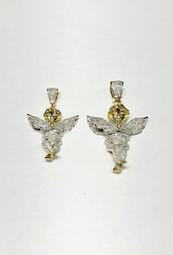 Diamond Baby Angel Pendant (10K).
