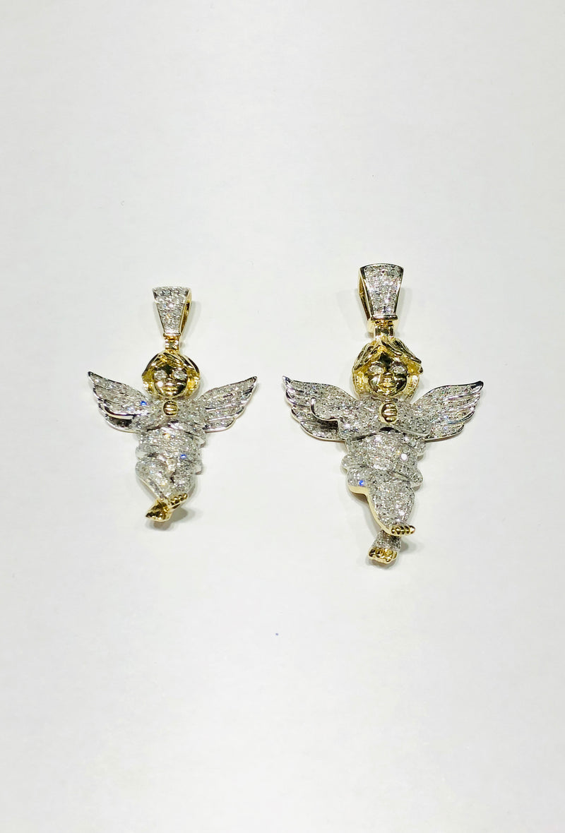Diamond Baby Angel Pendant (10K).