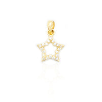 Star CZ Pendant (14K)