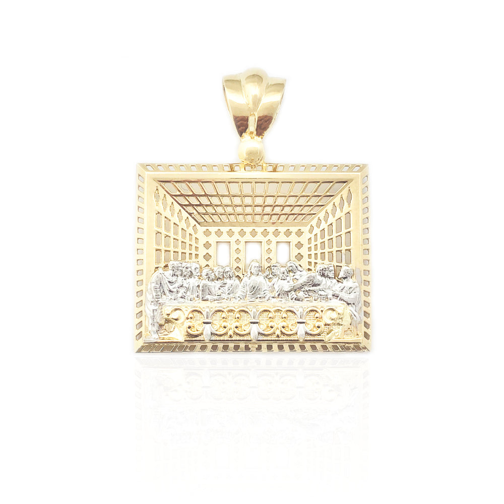 Two-Tone The Last Supper Pendant (14K)
