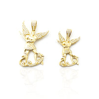 Saint Michael CZ Pendant (14K)