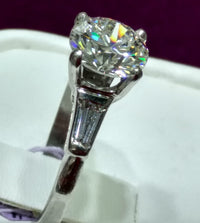 GIA 2.66 CT Diamond Engagement Ring (Platinum) - Lucky Diamond 恆福 珠寶 金 行 New York City 169 Canal Street 10013 Tindahan sa alahas Playboi Charlie Chinatown @luckydiamondny 2124311180