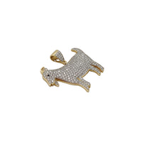 Pendant Diamond nga Iced-Out sa Kambing (14K)