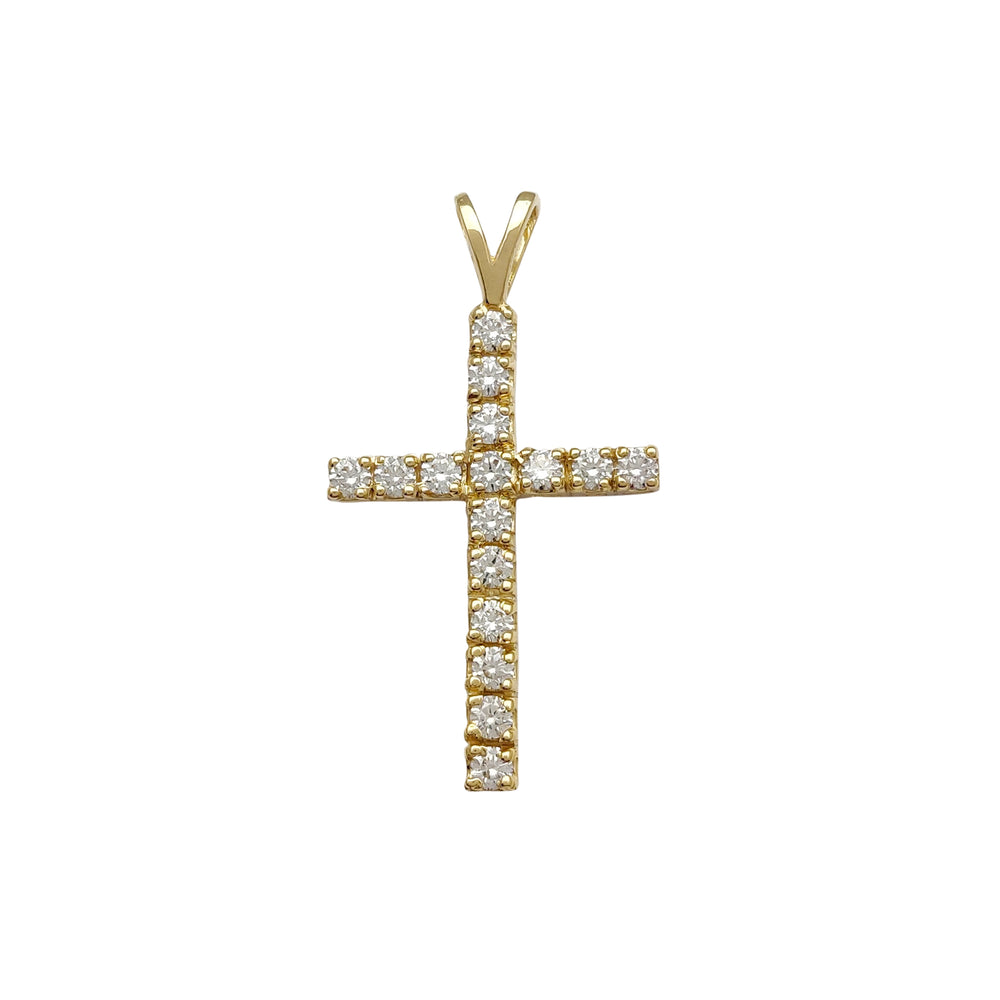 Diamond Cross Pendant (14K)