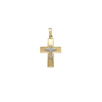 Two-Tone Cross Pendant (14K) Popular Jewelry New York