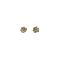 گوشواره های گل میخ Diamond Honeycomb (14K) Popular Jewelry نیویورک