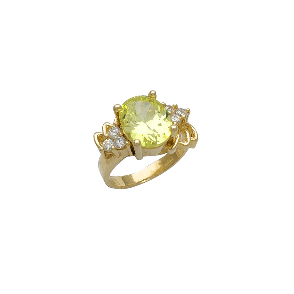 Light Green Zirconia Fancy Lady Ring (14K)