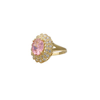 Zirconia Pink Flower Lady Ring (14K) Popular Jewelry New York