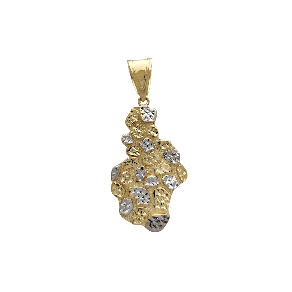 Two-Tone Nugget Pendant (14K)