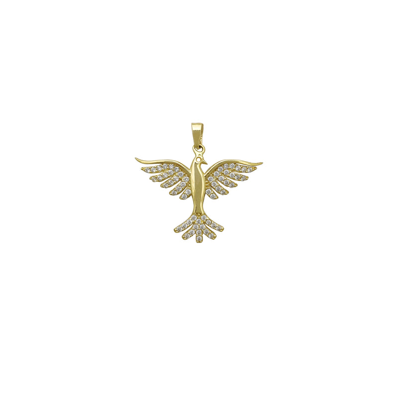 Zirconia Pigeon Pendant (14K) Popular Jewelry New York