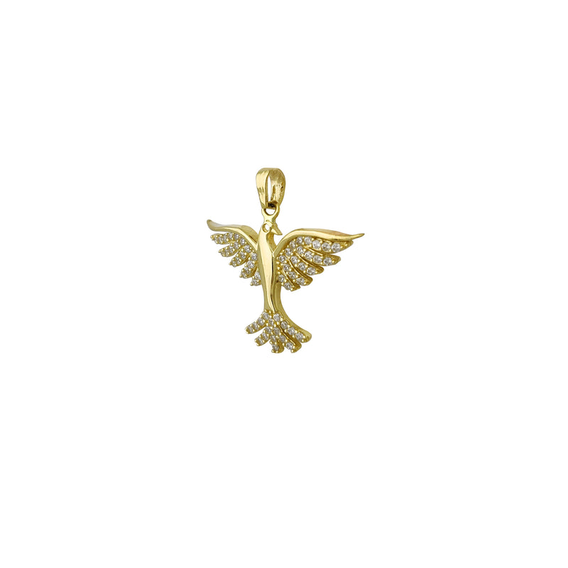 Zirconia Pigeon Pendant (14K)