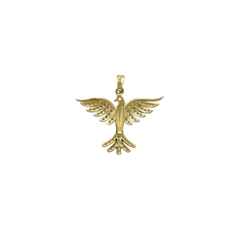 Zirconia Pigeon Pendant (14K)
