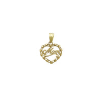 Yurak ramkalari uchun pendant (14K)