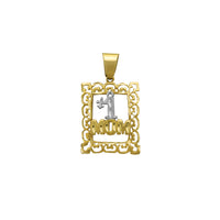 Filigree Frame "#1 Mom" Pendant (14K) Popular Jewelry New York